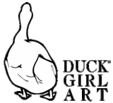 Duck Girl Art